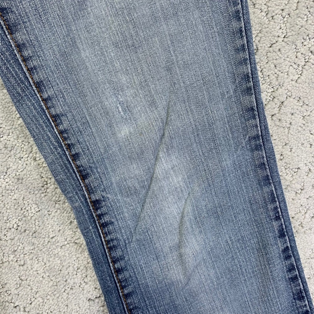 Vintage Arizona Jean Co Jeans Womens Size 5 Boot Cut Distressed Light Wash Denim - Picture 7 of 16
